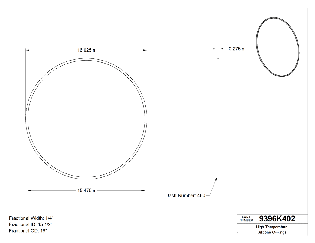 Technical drawing - 9396K402